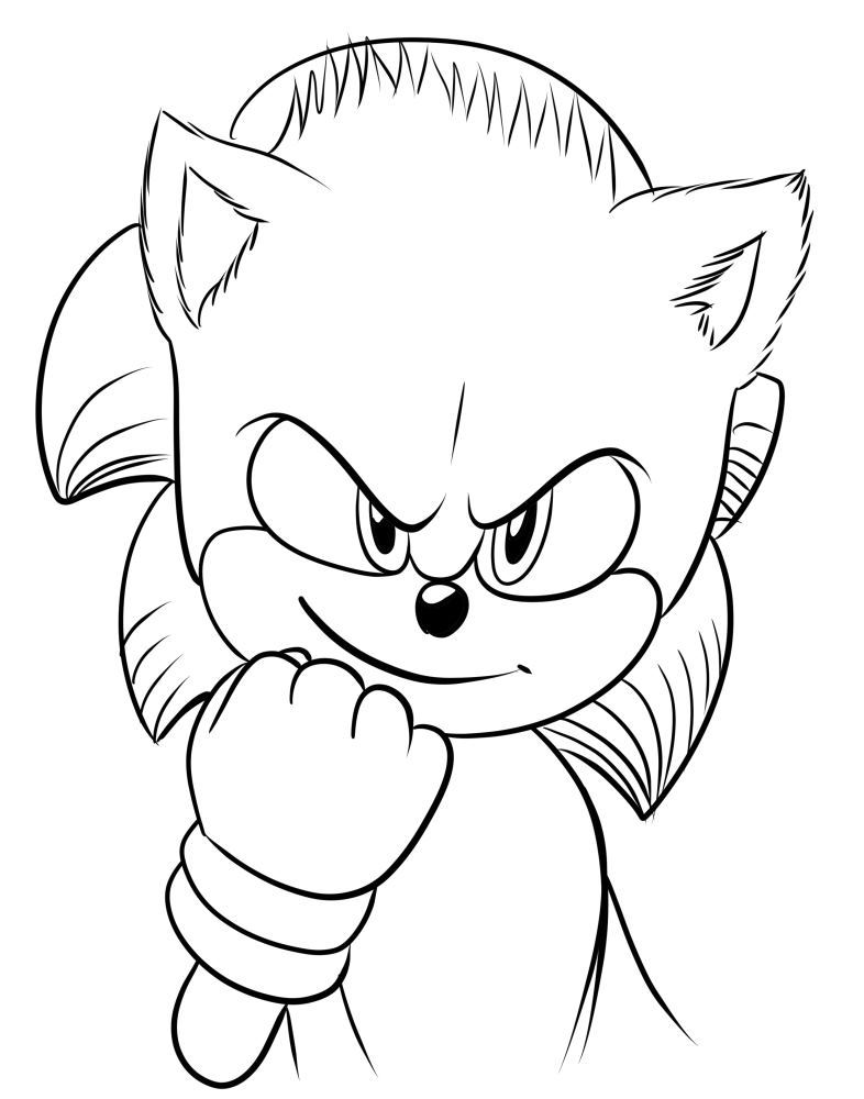 Sonic Para Colorear